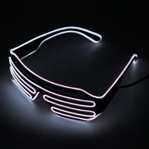 Riding Glasses  LED Glasses Light Up Shades Flashing Rave Wedding Party Glasses New