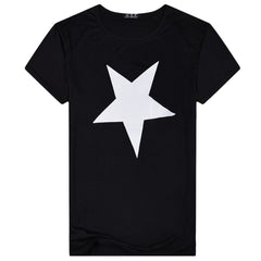 New Summer Fashion 2016 Star Pattern Print Solid Men t shirt Casual Short Sleeve T Shirt Cotton Men T-shirt O-Neck Tops Tees