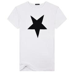 New Summer Fashion 2016 Star Pattern Print Solid Men t shirt Casual Short Sleeve T Shirt Cotton Men T-shirt O-Neck Tops Tees