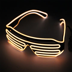 Riding Glasses  LED Glasses Light Up Shades Flashing Rave Wedding Party Glasses New