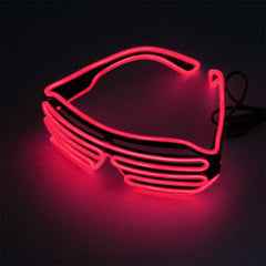 Riding Glasses  LED Glasses Light Up Shades Flashing Rave Wedding Party Glasses New