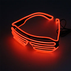 Riding Glasses  LED Glasses Light Up Shades Flashing Rave Wedding Party Glasses New