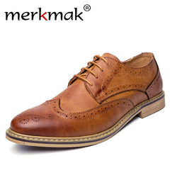 Merkmak Casual Businesss Oxfords Men's Shoes 2017 Fashion Breathable PU leather Men's Flats Footwear Shoes Moccasins Wholesale