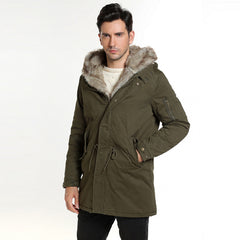 HEE GRAND 2017 Men Jacket Fashion Style Parka Cotton Good Quality Thicker Comfortable Male Coats MWM2017