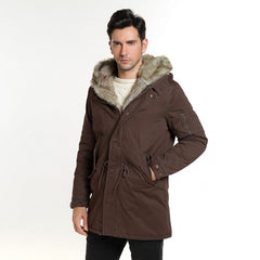 HEE GRAND 2017 Men Jacket Fashion Style Parka Cotton Good Quality Thicker Comfortable Male Coats MWM2017