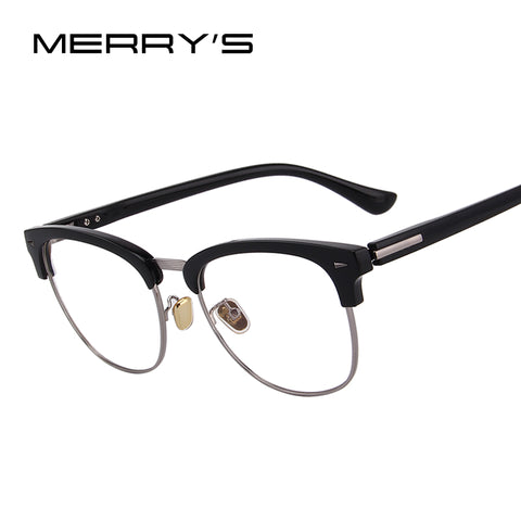 MERRY'S DESIGN Men/Women Classic Retro Eyeglasses Half Metal Eyewear S'2071