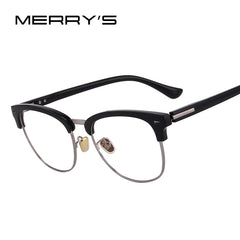 MERRY'S DESIGN Men/Women Classic Retro Eyeglasses Half Metal Eyewear S'2071