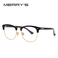 MERRY'S DESIGN Men/Women Classic Retro Eyeglasses Half Metal Eyewear S'2071