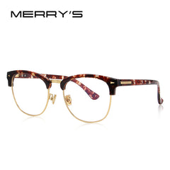 MERRY'S DESIGN Men/Women Classic Retro Eyeglasses Half Metal Eyewear S'2071