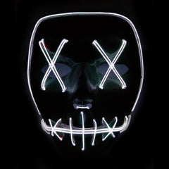 LED Light Up Flashing Skull Mask Skeleton Halloween Rave Party Favor Cosplay BM88
